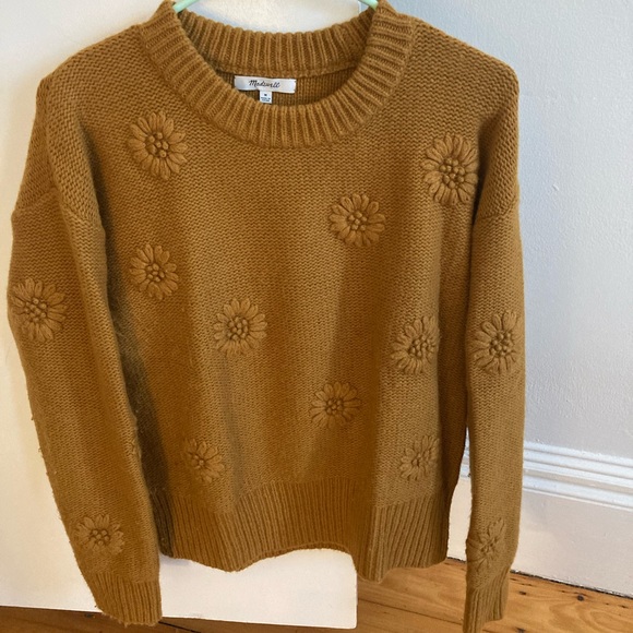 Madewell Sweaters - Madewell flower embroidered pullover sweater